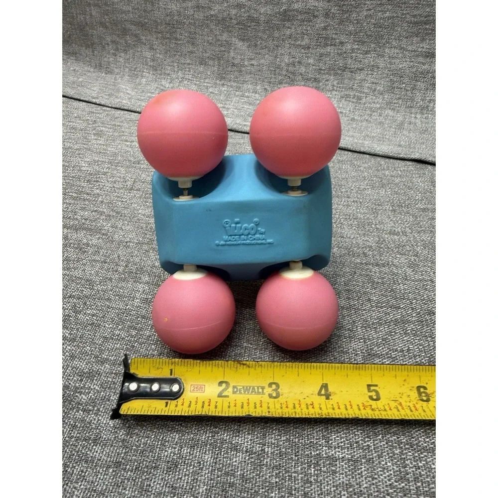 Vintage Big Bird Sesame Street Car Toy Bubble Wheels 1980s 1990s